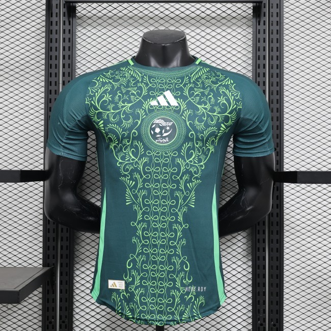Player Version 2025 Algeria Third Away Dark Green Soccer Jersey Football Shirt