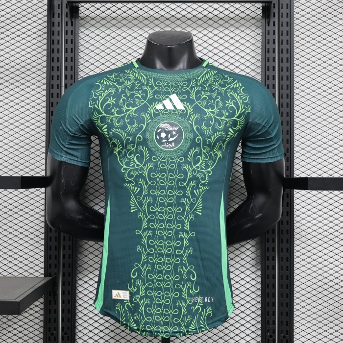 Player Version 2025 Algeria Third Away Dark Green Soccer Jersey Football Shirt