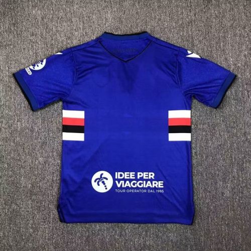 Fans Version 2024-2025 Sampdoria Home Soccer Jersey Football Shirt