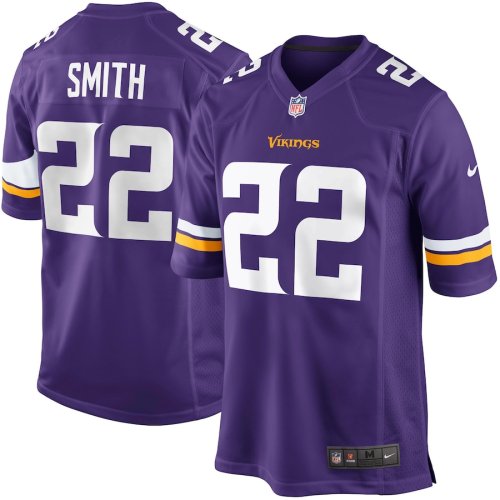 Minnesota Vikings 22 SMITH Purple NFL Jersey
