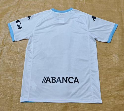 Fan Version 2024-2025 Deportivo La Coruna Away White Soccer Jersey Camisetas de Futbol