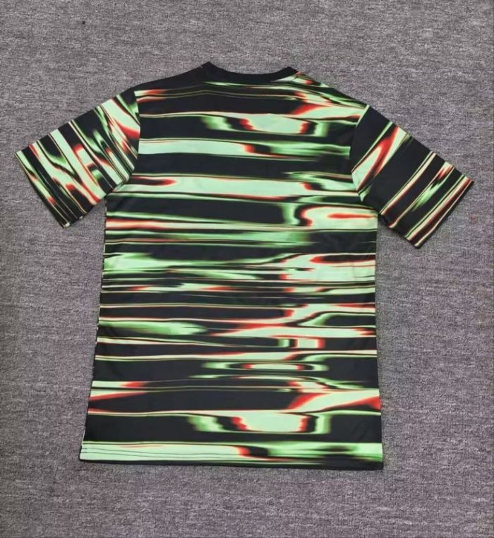 Fan Version Portugal 2025 Black/Green Soccer Training Jersey Football Pre-match Shirt