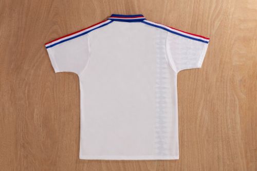 Retro Maillot 1994 France Away White Soccer Jersey Vintage Football Shirt