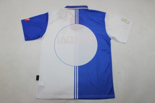 Retro Jersey 1993-1997 Atletico Madrid Third Away Blue/White Soccer Jersey Vintage Football Shirt