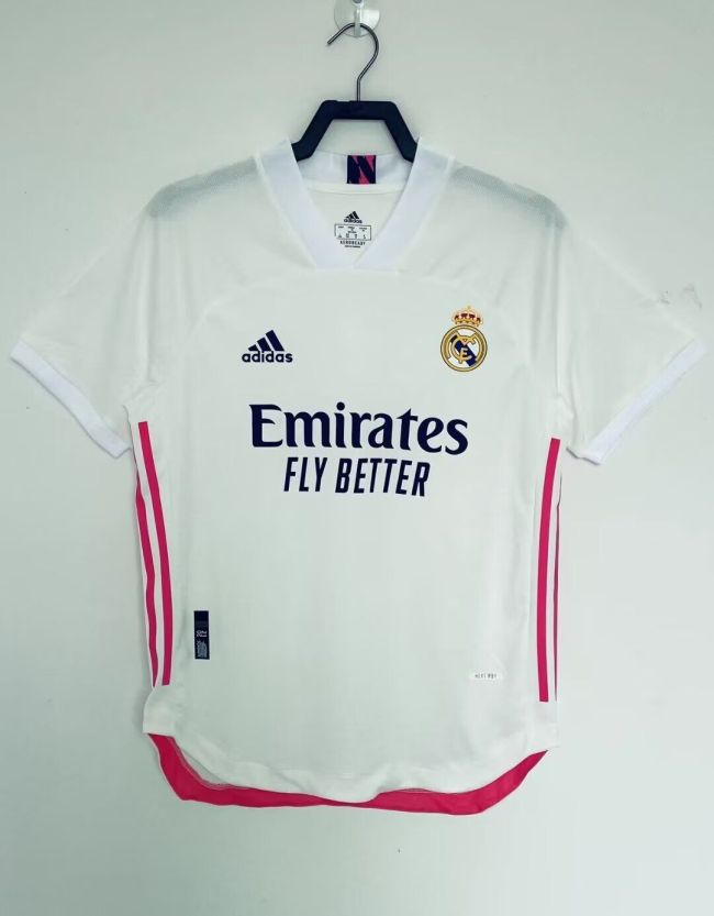 Player Version Retro Jersey 2020-2021 Real Madrid Home Soccer Jersey Vintage Real Football Shirt