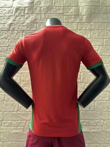 Player Version 2025 Morocco Red Soccer Jersey Football Shirt