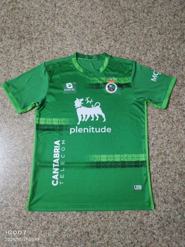Fan Version 2024-2025 Racing de Santander Third Away Green Soccer Jersey Football Shirt