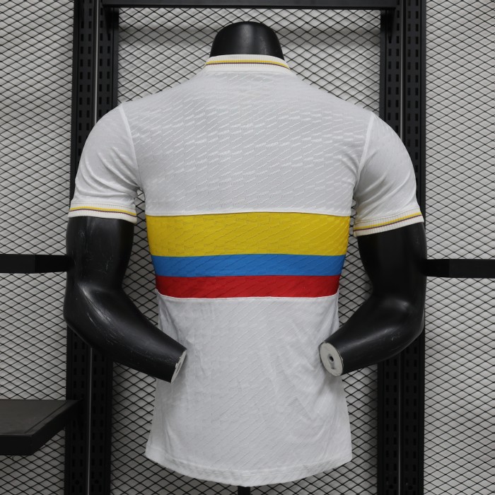 with Jacquard Fabric Player Version Colombia 2024 Centenary Edition Soccer Jersey 100th Anniversary Camisetas de Futbol