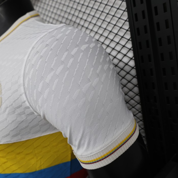 with Jacquard Fabric Player Version Colombia 2024 Centenary Edition Soccer Jersey 100th Anniversary Camisetas de Futbol