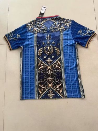 Fans Version 2024 Italy Blue/Gold Special Edition Soccer Jerjsey Football Shirt