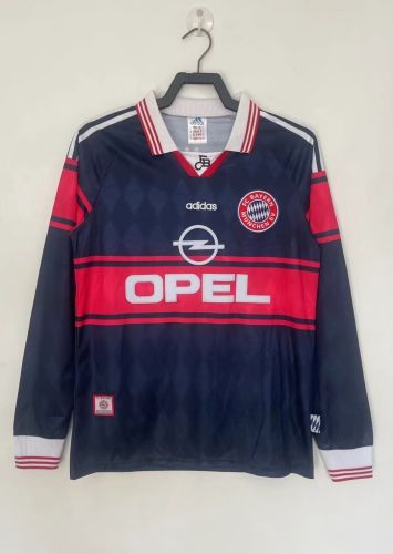 Long Sleeve Retro Jersey 1997-1998 Bayern Munich Home Soccer Jersey Vintage Football Shirt