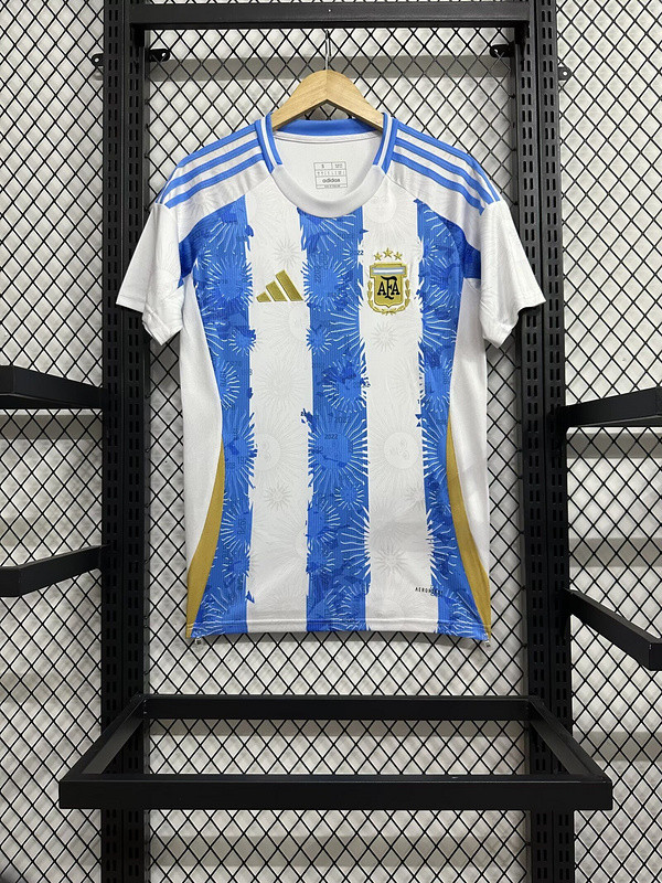 Fan Version Argentina 2024 Blue/White Special Edition Soccer Jersey Football Shirt