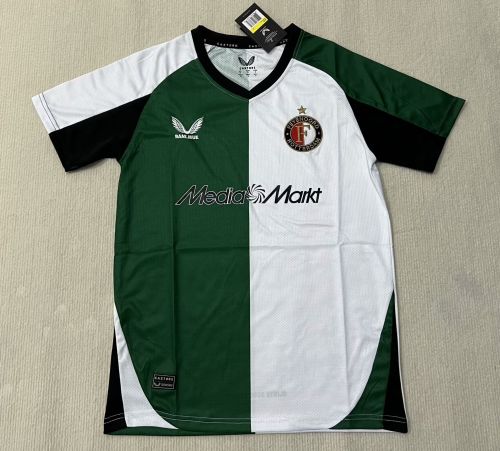 Fan Version 2024-2025 Feyenoord Rotterdam Third Away Green/White Soccer Jersey Football Shirt
