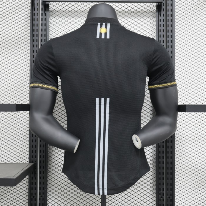 with FIFA Champions Patch Player Version Argentina 2024 Black Special Edition Soccer Jersey Camisetas de Futbol