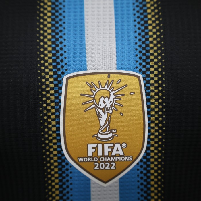 with FIFA Champions Patch Player Version Argentina 2024 Black Special Edition Soccer Jersey Camisetas de Futbol