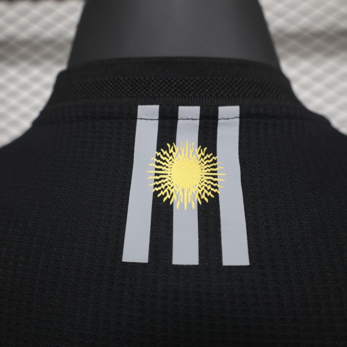with FIFA Champions Patch Player Version Argentina 2024 Black Special Edition Soccer Jersey Camisetas de Futbol