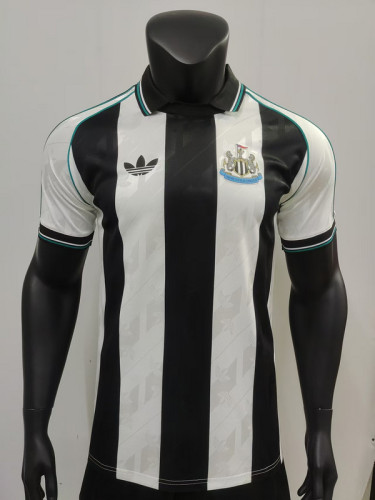 Retro Model 2024-2025 Newcastle United Home Soccer Jersey Football Shirt