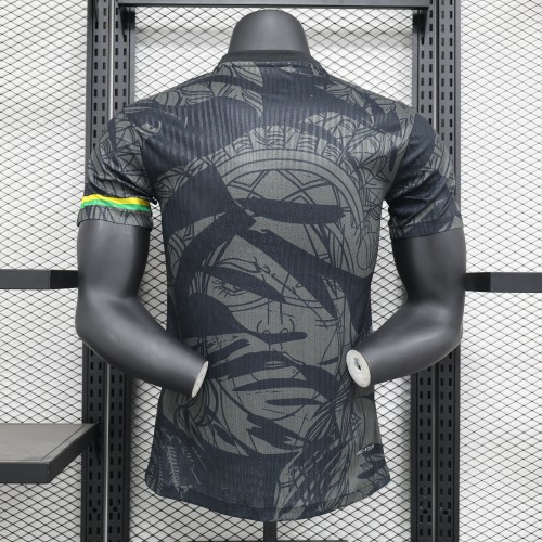 Player Version 2024 Brazil Black Special Edition Soccer Jersey Brasil Football Shirt