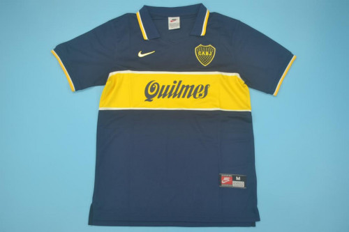 Retro Jersey 1996-1997 Boca Juniors Home Soccer Jersey Vintage Football Shirt