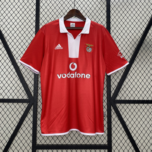Retro Jersey 2004-2005 SL Benfica Home Soccer Jersey Vintage Football Shirt