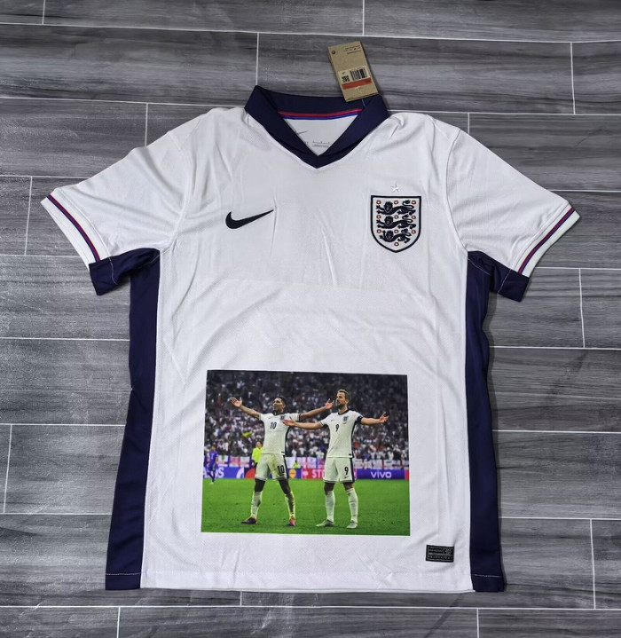 Fan Version 2024 England Home Photo Version Soccer Jersey Football Shirt