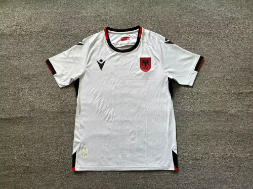 Fans Version 2025 Albania White Soccer Jersey Football Shirt