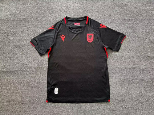 Fans Version 2025 Albania Black Soccer Jersey Football Shirt