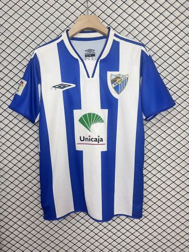 with LFP Patch Retro Jersey 1998-1999 Malaga Home Soccer Jersey Vintage Football Shirt