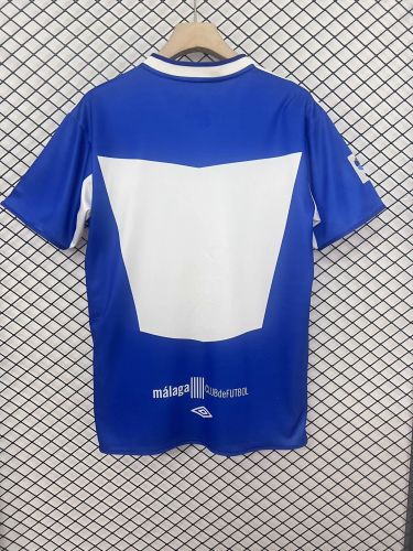 with LFP Patch Retro Jersey 1998-1999 Malaga Home Soccer Jersey Vintage Football Shirt