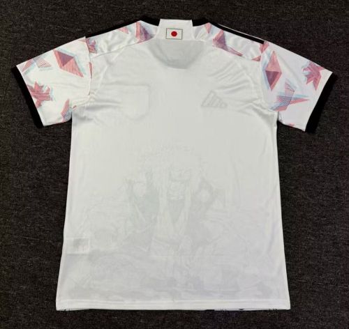 Fan Version Japan 2024 White Comic Version Soccer Jersey Football Shirt