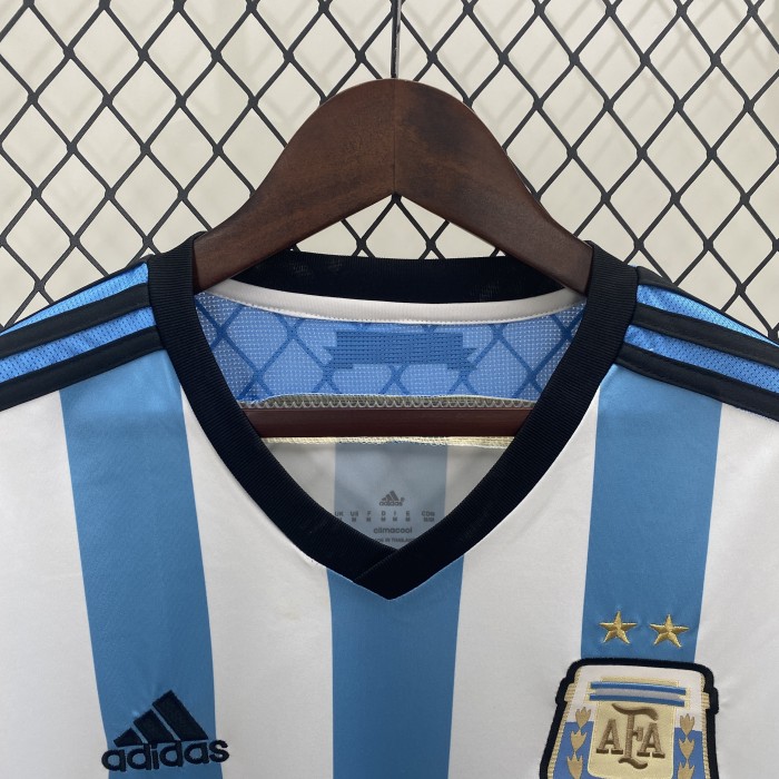 Retro Jersey 2014 Argentina Home Soccer Jersey Vintage Football Shirt