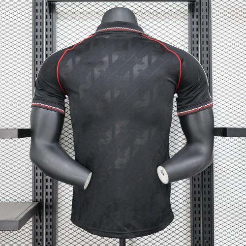 Retro Model 2024-2025 Manchester United Black Soccer Jersey Football Shirt