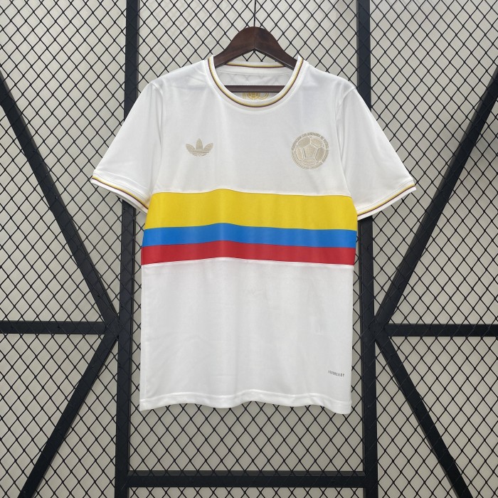 Fan Version Colombia 2024 Centenary Edition Soccer Jersey 100th Anniversary Camisetas de Futbol