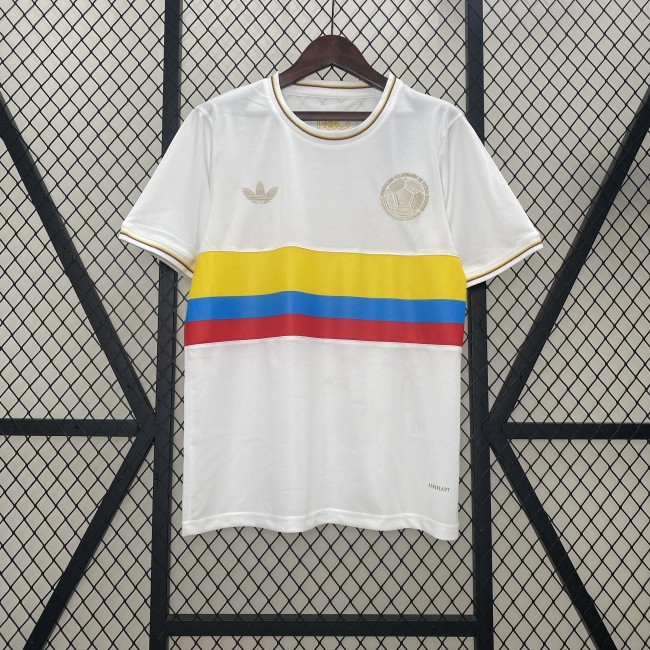 Fan Version Colombia 2024 Centenary Edition Soccer Jersey 100th Anniversary Camisetas de Futbol