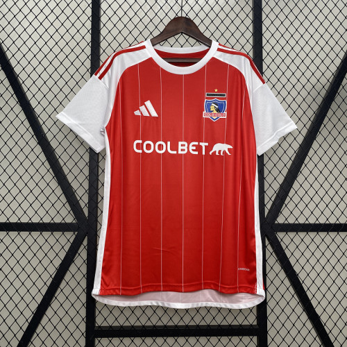 Fan Version 2024-2025 Colo-Colo Third Away Red Soccer Jersey Football Shirt