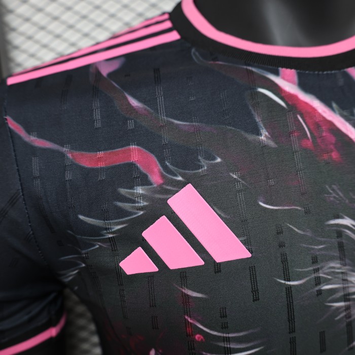 Player Version Japan 2024 Black/Pink Soccer Jersey Football Shirt