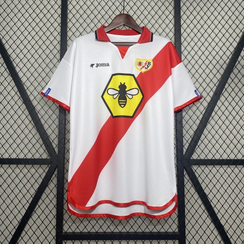 Retro Jersey 2001-2002 Rayo Vallecano Home Soccer Jersey Vintage Camisetas de Futbol