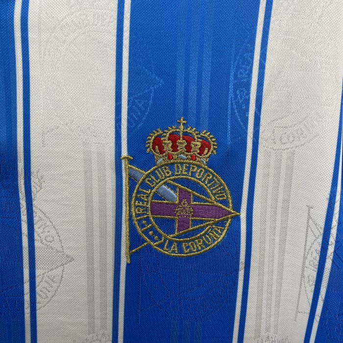 Retro Jersey 1997-1998 Deportivo La Coruna Home Soccer Jersey Vintage Football Shirt