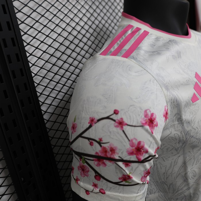 Player Version Japan 2024 Yellow/Pink Soccer Jersey Football Shirt