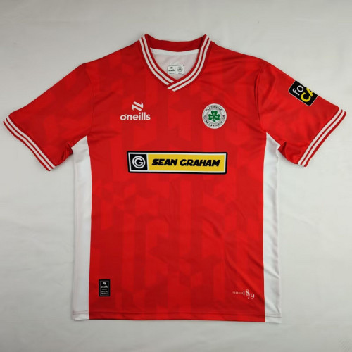 Fan Version 2024-2025 Cliftonville Home Soccer Jersey Football Shirt