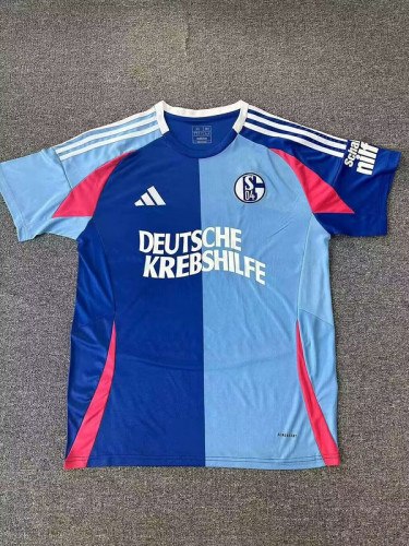 Fan Version 2024-2025 Schalke 04 Blue Special Edition Soccer Jersey Football Shirt