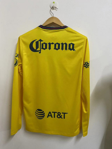 Long Sleeve 2024-2025 Club America Aguilas Home Soccer Jersey Football Shirt