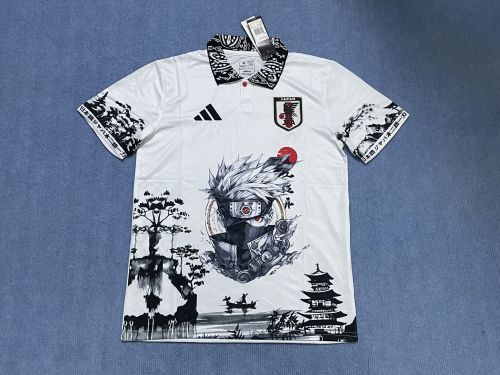 Fan Version Japan 2024 White Comic Version Soccer Jersey Football Shirt