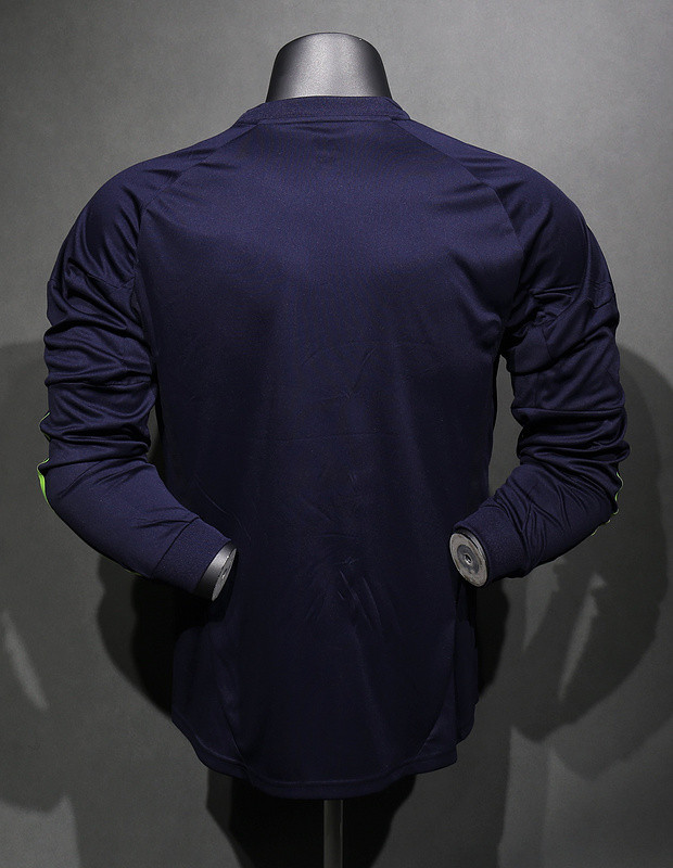 Long Sleeve Player Version Retro Jersey 2012-2013 Real Madrid Third Away Dark Blue Soccer Jersey Vintage Real Football Shirt