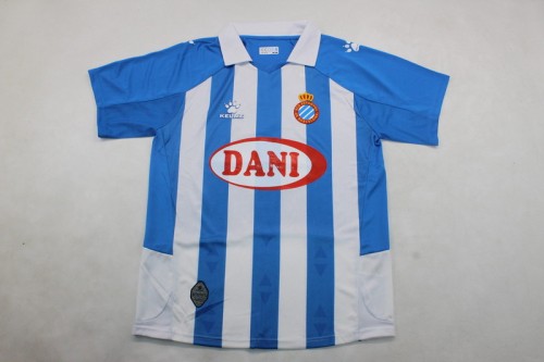 with Sponor Logo Fan Version 2024-2025 Espanyol Home Soccer Jersey Football Shirt