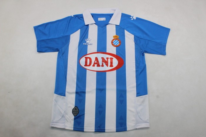 with Sponor Logo+LALIGA Patch Fan Version 2024-2025 Espanyol DELARGE 7 Home Soccer Jersey Football Shirt