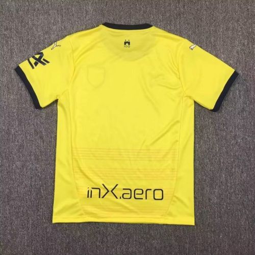 Fan Version 2024-2025 Parma Third Away Yellow Soccer Jersey Football Shirt