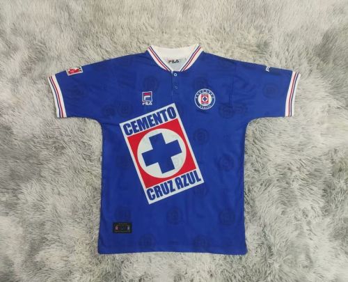 Retro Jersey 1997-1998 Cruz Azul Home Soccer Jersey Vintage Football Shirt