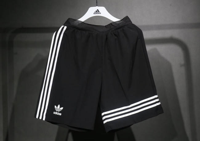 Retro Model AD Black Soccer Shorts Football Shorts