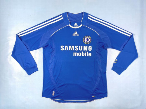 Long Sleeve Retro Jersey 2005-2006 Chelsea 100 Years Centenary Home Soccer Jersey